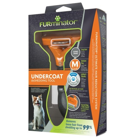 FURminator Etrille chien -M Poils longs