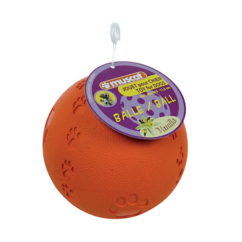 JOUET CAOUTCHOUC CHIEN BALLE -11,5CM