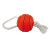 JOUET VINYLE BALLE BASKET + CORDE - 10CM