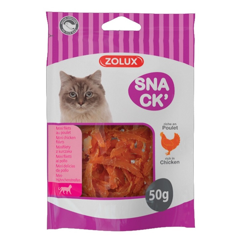 MINI FILETS AU POULET CHAT -50G