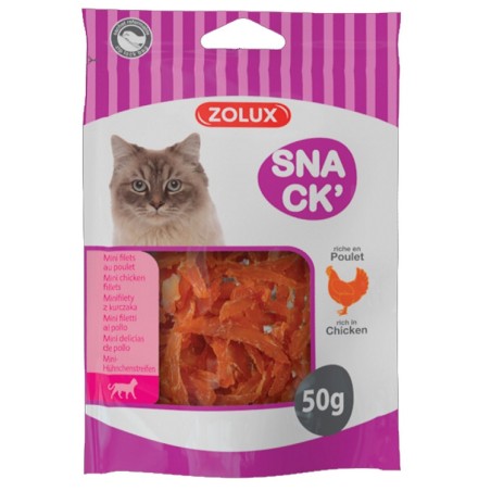 MINI FILETS AU POULET CHAT -50G