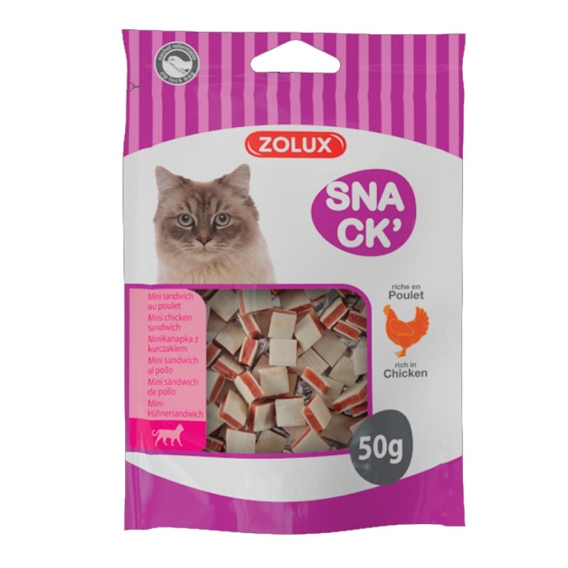 MINI SANDWICH POULET CHAT -50G