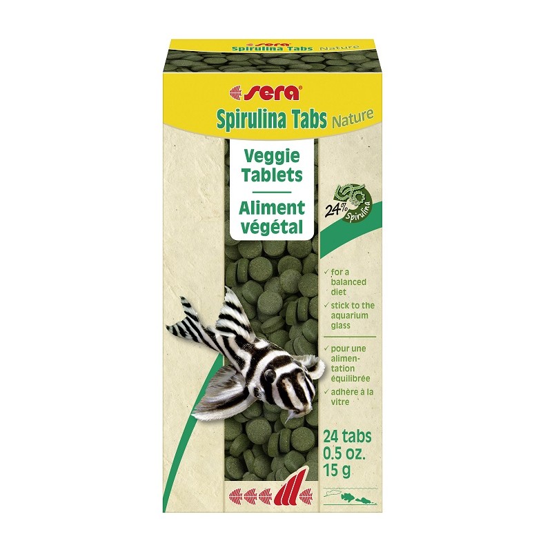 SERA SPIRULINA TABS Nature -24 tabs