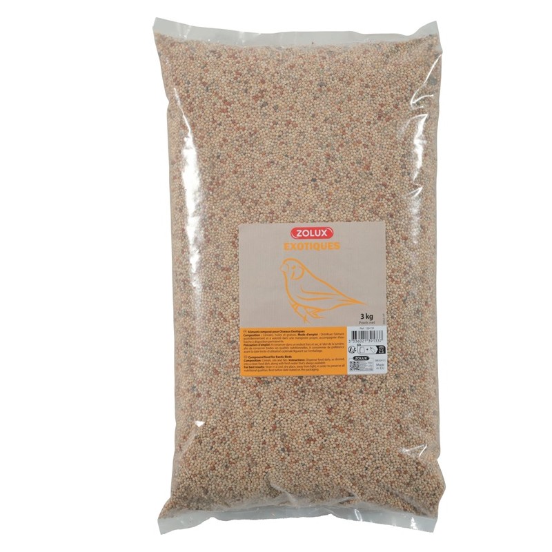 Aliment Composé OISEAUX EXOTIQUES Coussin 3kg