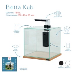 Kit Aquarium BETTA KUB 15,6 L