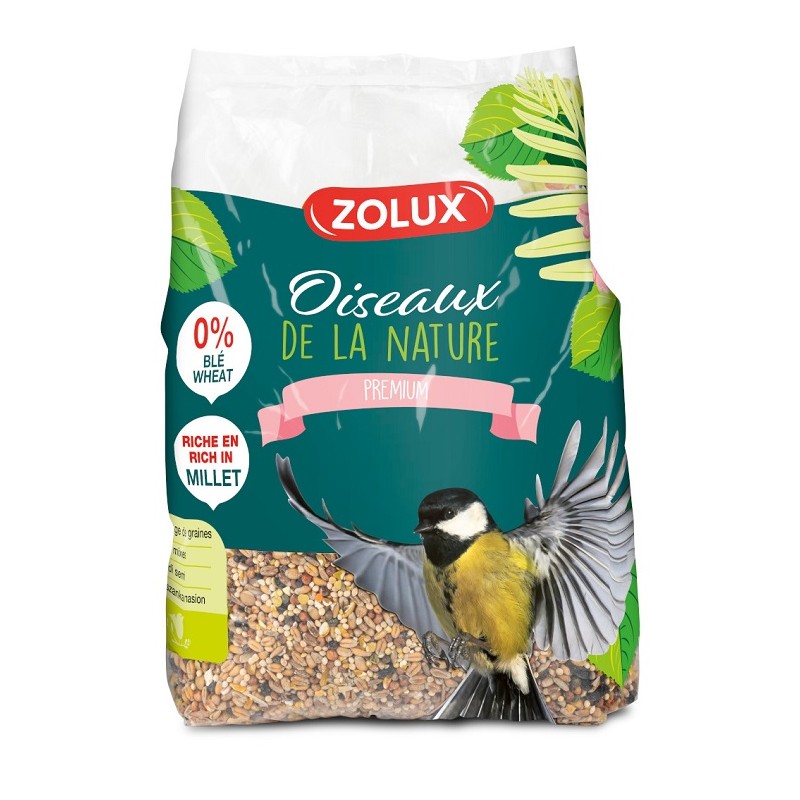 MELANGE GRAINES OISEAUX JARDIN PREMIUM SANS BLE -2,5KG